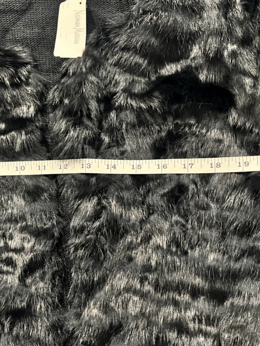 Neiman Marcus AUTHENTIC Black Rabbit Fur Jacket NWT– XL - Picture 6 of 6